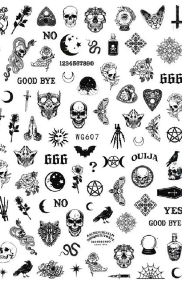 Ouija And Skulls – Trendy Talons